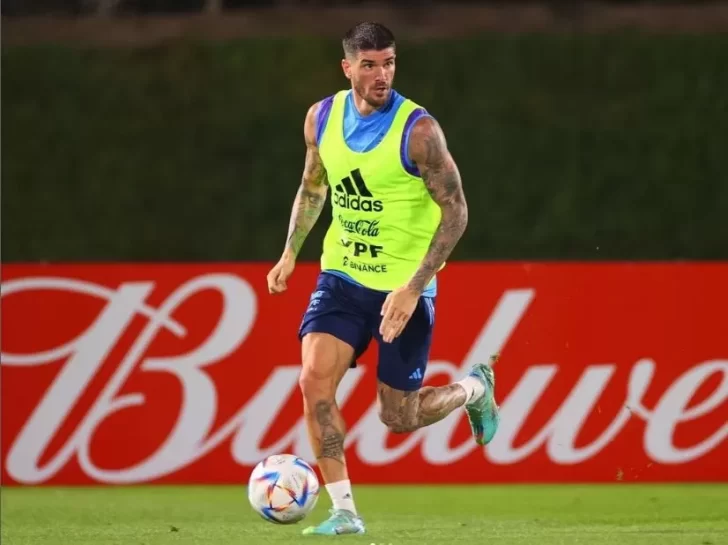 Rodrigo de Paul dijo que “todo está bien” ante las versiones sobre un desgarro que lo dejaba afuera del Mundial de Qatar 2022