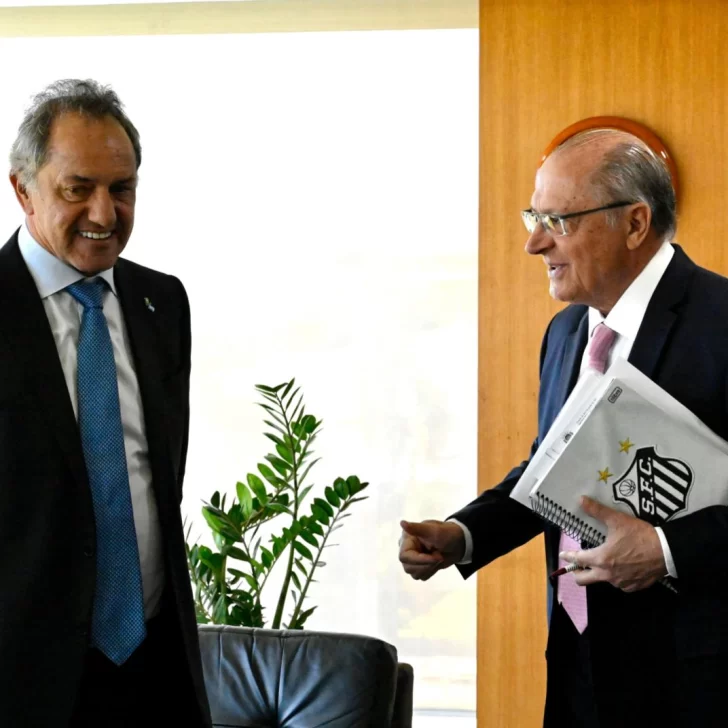 Scioli se reunió con el vicepresidente de Brasil, Gerardo Alckmin, y con el Nobel, Joseph Stiglitz