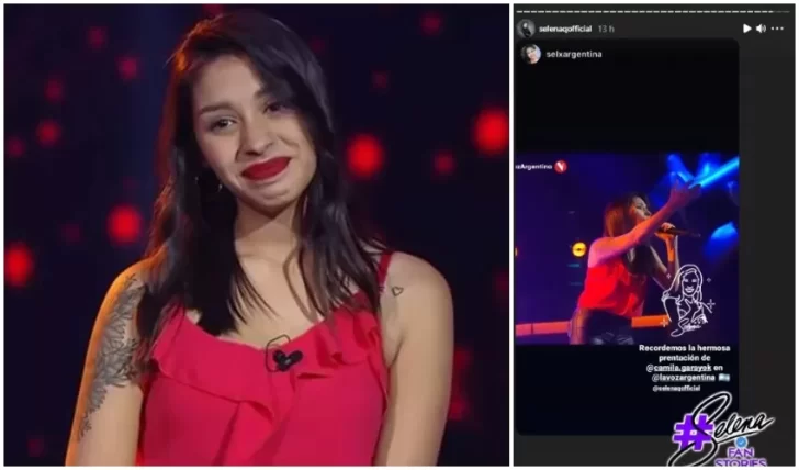La cuenta oficial de Selena compartió la versión de “Como la flor” que cantó Camila Garay en La Voz Argentina