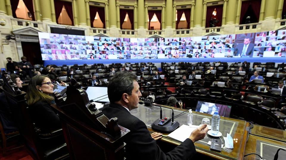 Primera sesión virtual de la historia en el Congreso Primera sesión virtual de la historia en el Congreso