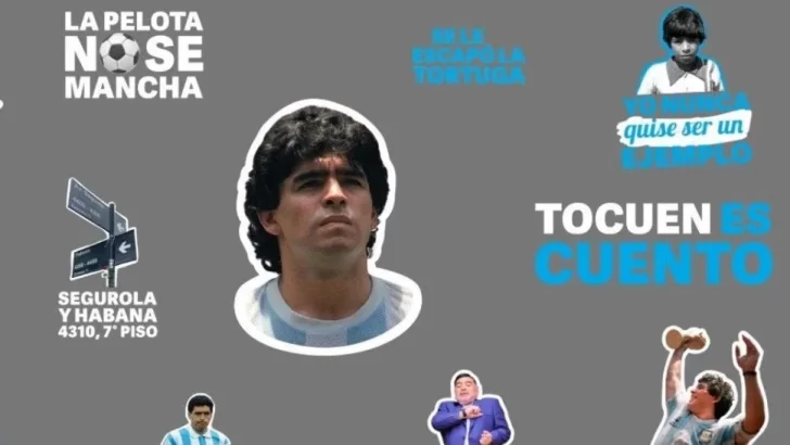 Las mejores frases de Diego Maradona en stickers de WhatsApp: enterate cómo descargarlos