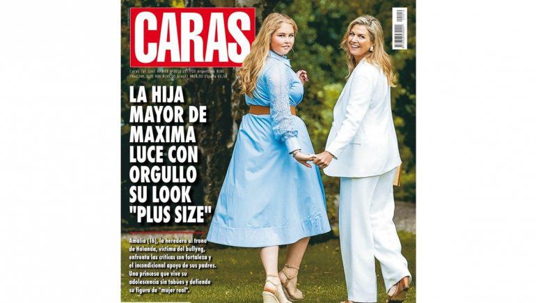 Plus size: Repudio masivo a la tapa de “Caras” que opina sobre el cuerpo de la hija de Máxima Zorreguieta