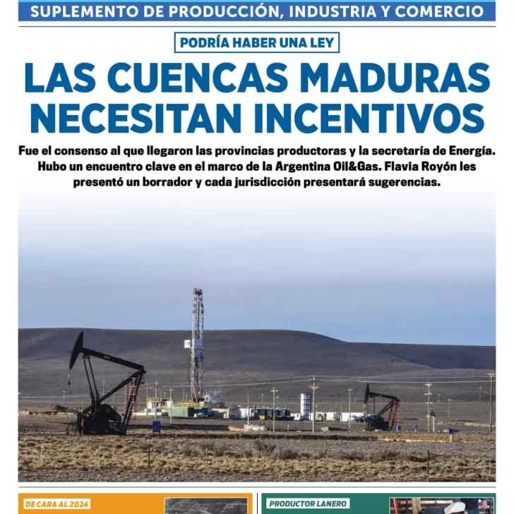 Tapa Suplemento especial de Santa Cruz Produce, las cuencas maduras necesitan incentivos