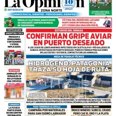 Diario La Opinión Zona Norte tapa edición impresa del jueves 7 de septiembre de 2023, Caleta Olivia, Santa Cruz, Argentina