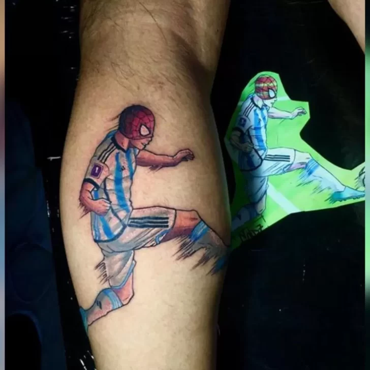 “Soy de Boca pero amo a Julián”: es de Comodoro y prometió tatuarse a “la araña” si Argentina ganaba el Mundial