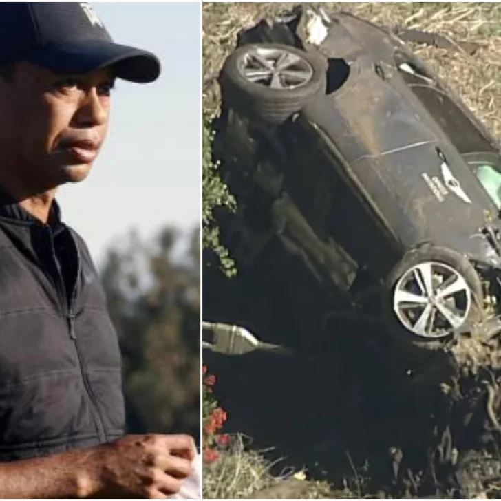 Hospitalizan a Tiger Woods tras un violento accidente automovilístico