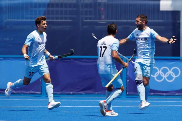Hockey en Tokyo 2020. El golazo de Los Leones en el empate con España por 1 a 1