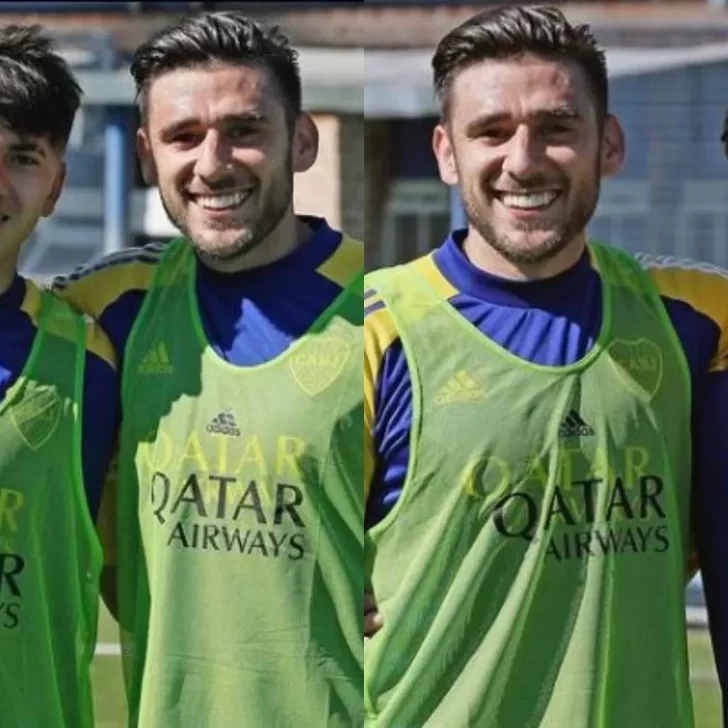 ¡Orgullo santacruceño! Mirko Sardelic y Julián Cárdenas entrenaron junto a Eduardo “Toto” Salvio en Boca Juniors