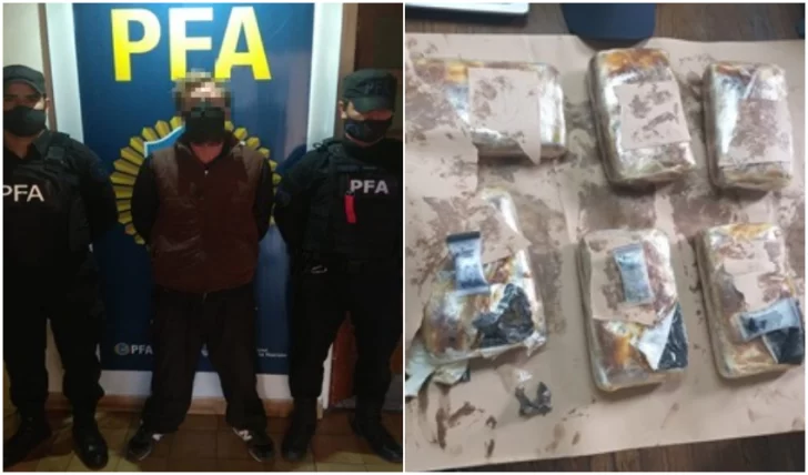 Secuestraron 6 kilos de marihuana y detuvieron a dos traficantes en Río Gallegos