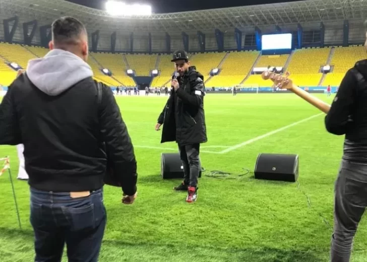 Video. Copa Maradona en Arabia Saudita: Ulises Bueno hizo la prueba de sonido