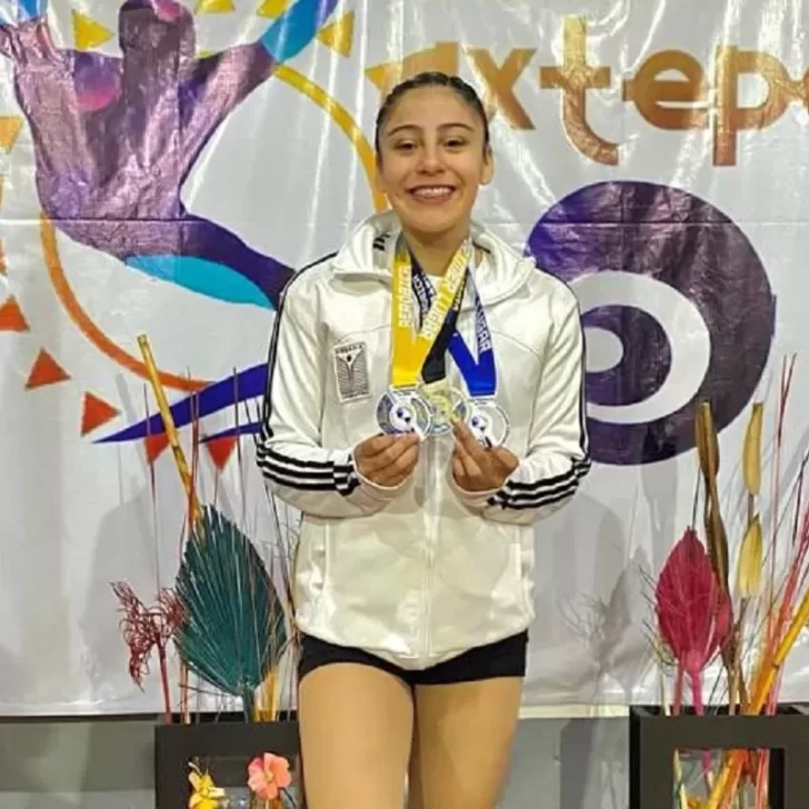 Valentina Ramos Mercegué, gimnasta de Comodoro Rivadavia, se consagró campeona Panamericana
