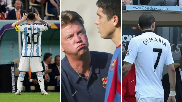El historial de desprecio de Van Gaal por los jugadores argentinos: Messi, Riquelme y Di María