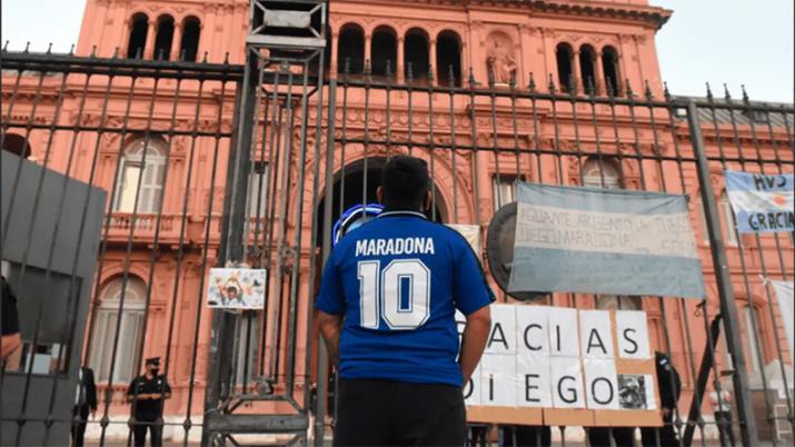 Cómo será la despedida a Diego Maradona en la Casa Rosada