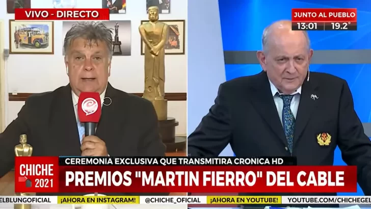 Luis Ventura anunció los nominados al Martín Fierro de Cable en exclusiva con Crónica HD