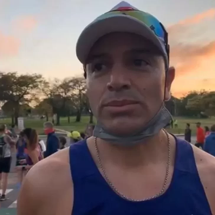 Video. Ya se corre la Maratón de Buenos Aires con Víctor Constante representando a Santa Cruz