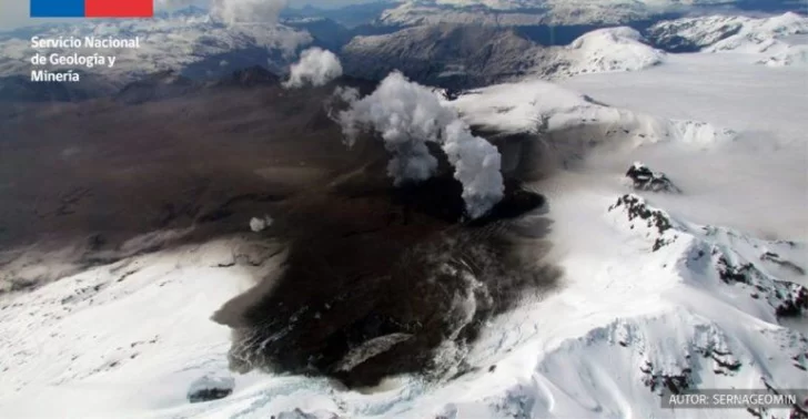 Declaran alerta temprana preventiva por aumento de actividad en el volcán Hudson