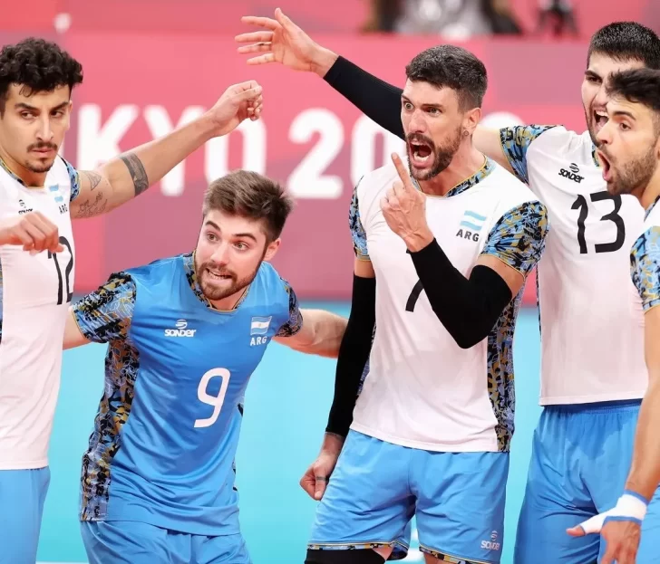 Historia olímpica: el vóley venció a Italia por 3 a 2 y se metió en las semifinales de Tokio 2020