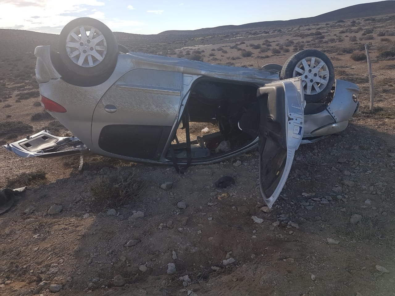 Vuelco en Fitz Roy: tres personas lesionadas