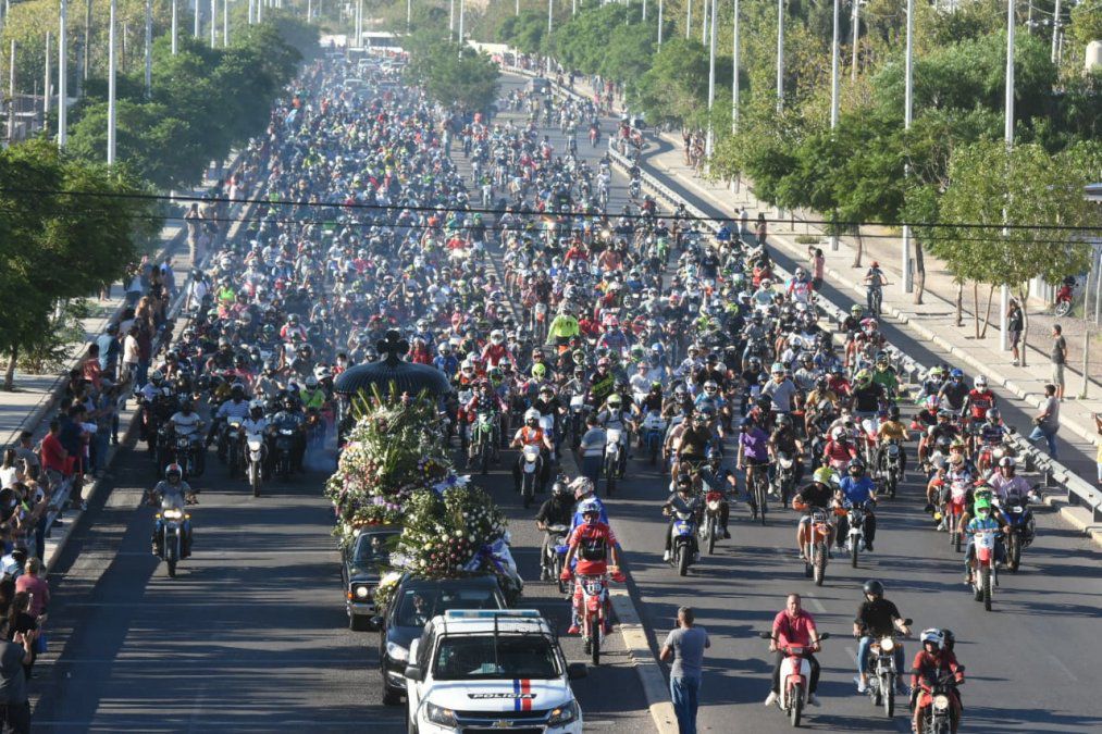 Emocionante. Cientos de motociclistas y sanjuaninos despidieron a Gerónimo Wey Zapata