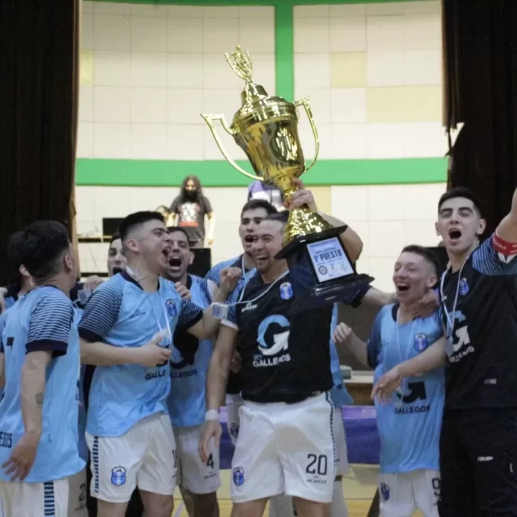 Futsal: Opción Joven le ganó a Diablos Rojos y gritó campeón en Río Gallegos
