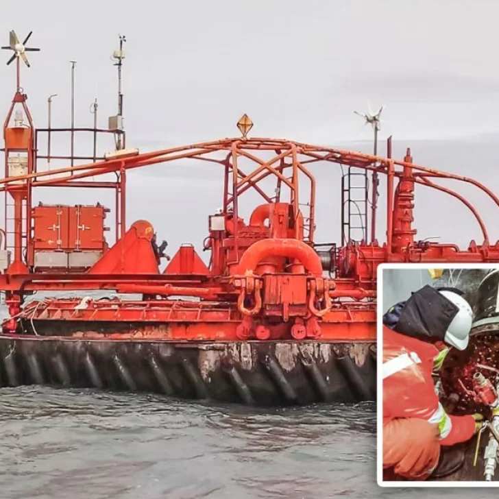 YPF arregló una monoboya que es central en la evacuación de crudo