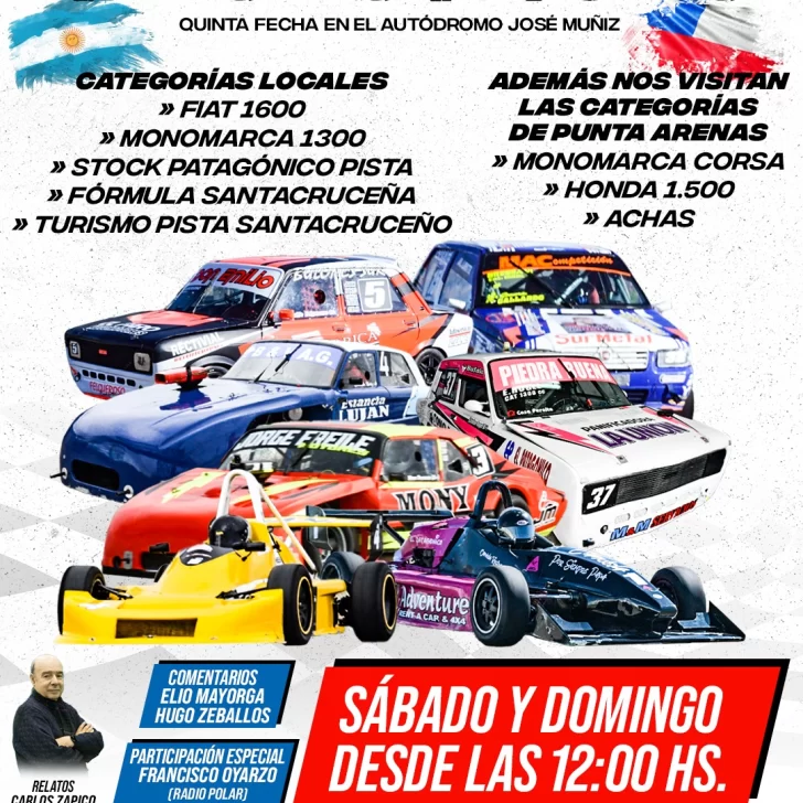 Cobertura especial del automovilismo en Río Gallegos