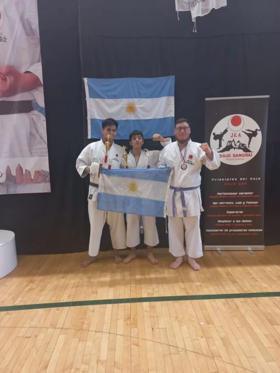 Río Gallegos conquistó los podios del torneo de karate en Puerto Natales