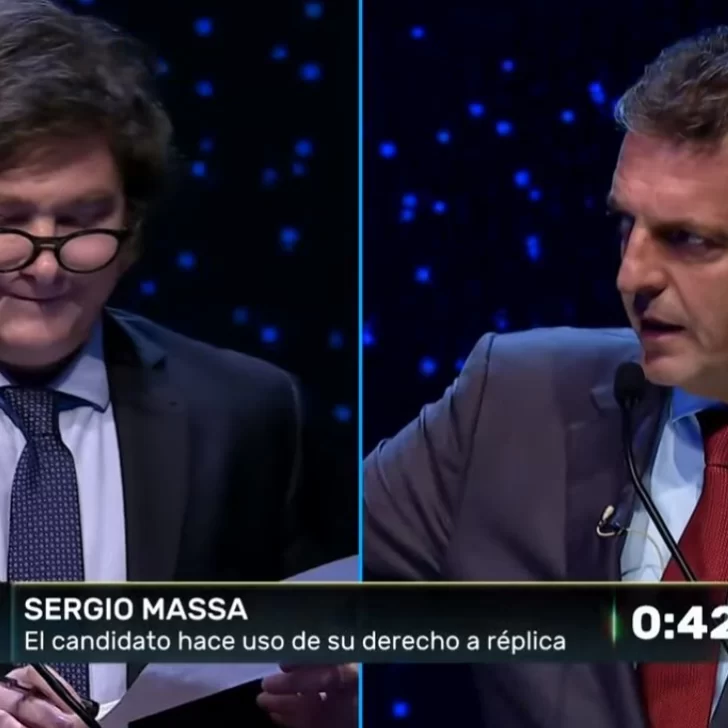 “Hasta acá llegaste”, el freno de Sergio Massa a Javier Milei en el debate presidencial