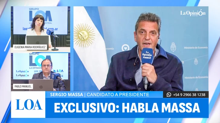 Sergio Massa habla de todo en una entrevista exclusiva con La Opinión Austral 