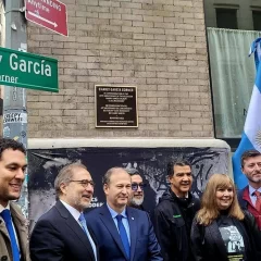 El mensaje de Charly García tras la inauguración de la esquina de Nueva York que lleva su nombre