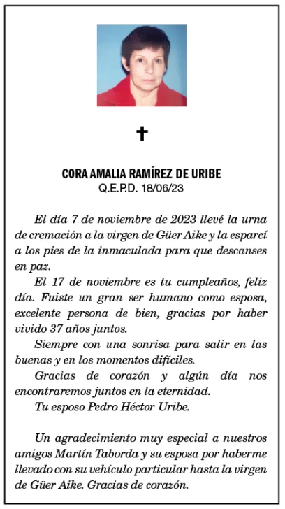 Avisos Fúnebres Del Día Viernes 17 De Noviembre De 2023 La Opinión Austral 6039