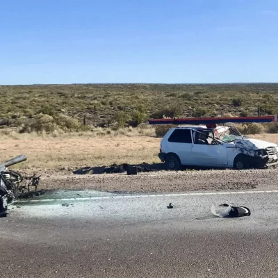 Fatal accidente en Ruta 25: motociclista murió tras un fuerte choque