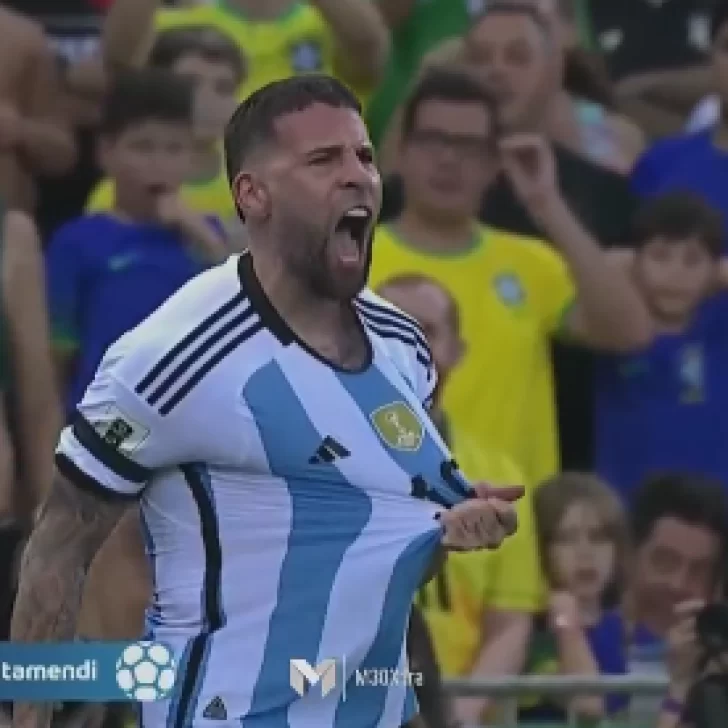 Argentina le ganó a Brasil con un golazo de Otamendi