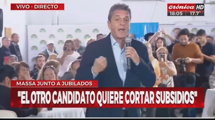 Massa afirmó que trabajará “para construir un sistema jubilatorio más fuerte”