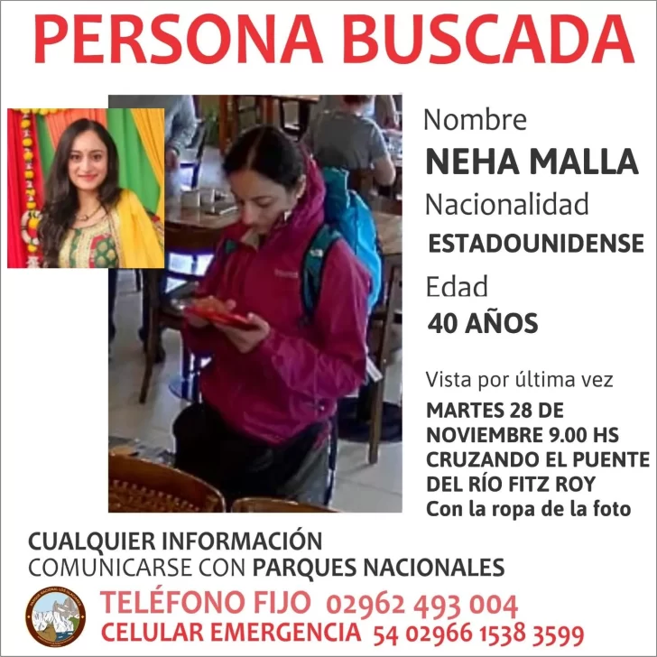 Buscan a una turista estadounidense desaparecida en el Parque Nacional Los Glaciares