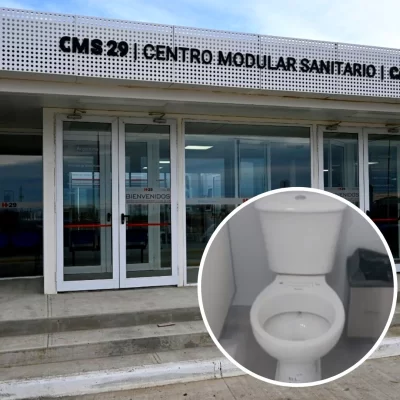 Robaron una tapa de inodoro del nuevo Hospital Modular de Caleta Olivia y la vendían por Instagram: fueron identificados