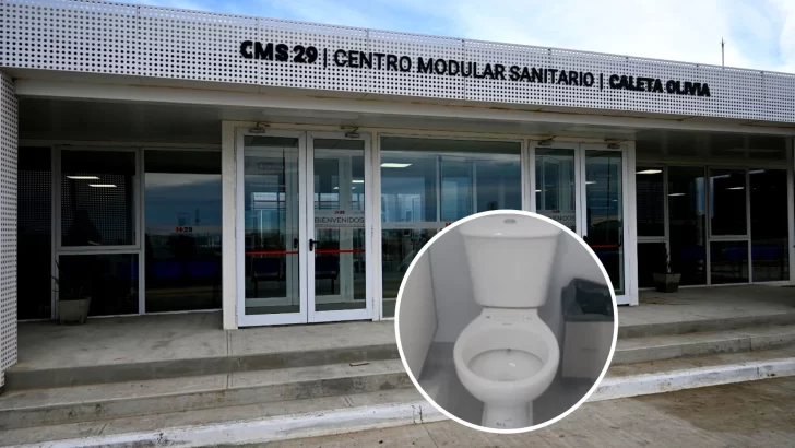 Robaron una tapa de inodoro del nuevo Hospital Modular de Caleta Olivia y la vendían por Instagram: fueron identificados