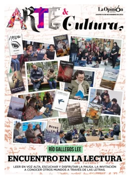 Tapa Arte y Cultura Río Gallegos Lee del jueves 16 de noviembre de 2023, Río Gallegos, Santa Cruz, Argentina Tapa Arte y Cultura Río Gallegos Lee del jueves 16 de noviembre de 2023, Río Gallegos, Santa Cruz, Argentina