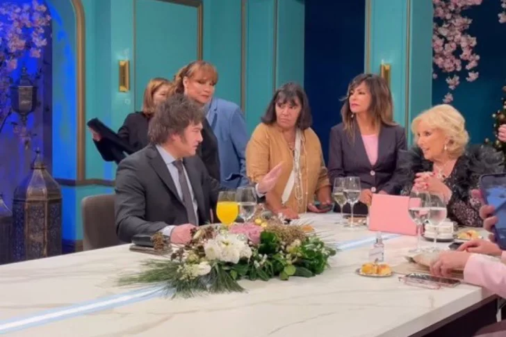 Javier Milei con Mirtha Legrand: todo lo que se habló en la mesa de la conductora con el presidente