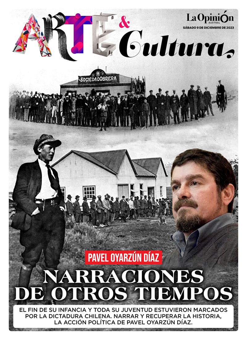 Tapa Arte y Cultura Pavel Oyarzún Díaz del sábado 9 de diciembre de 2023, Río Gallegos, Santa Cruz, Argentina