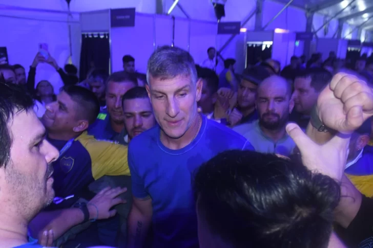 Martín Palermo ya votó en La Bombonera