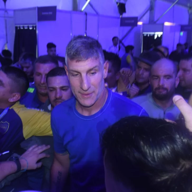 Martín Palermo ya votó en La Bombonera