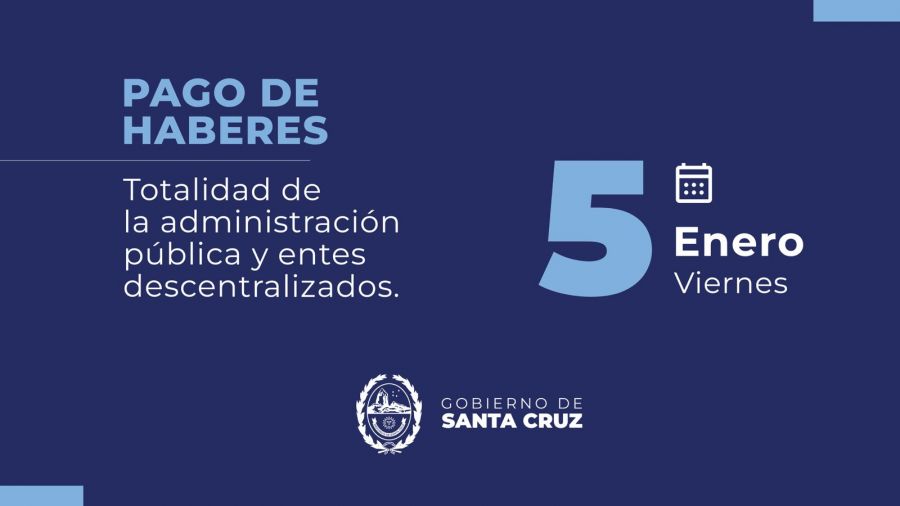 Anunciaron fecha de cobro para la Administración Pública de Santa Cruz ...