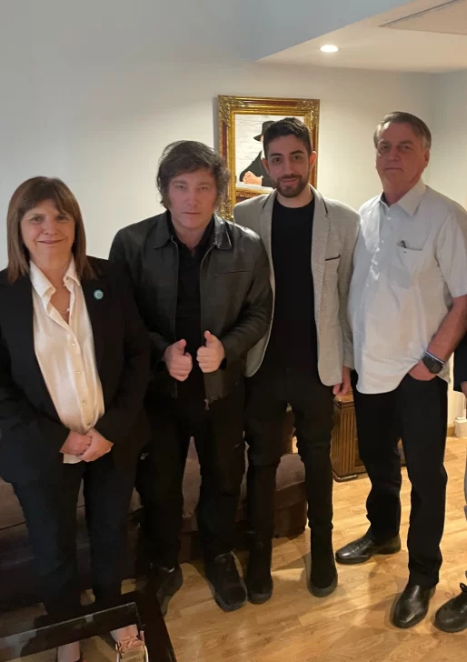 Jair Bolsonaro se reunió en Buenos Aires con Javier Milei y Patricia Bullrich