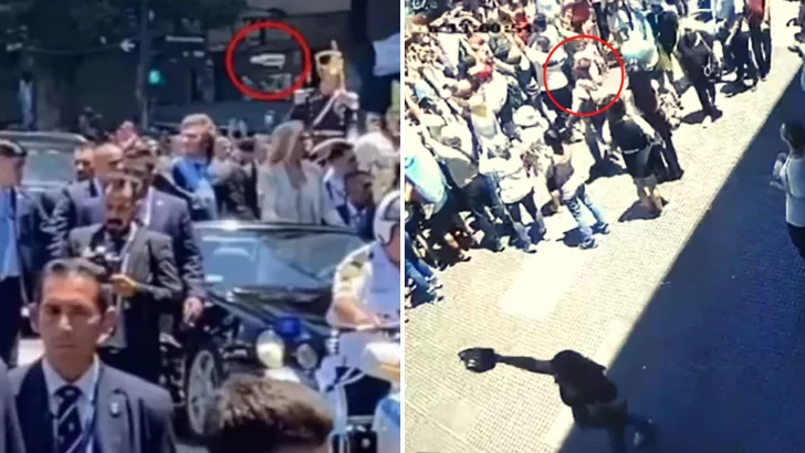 Agresión a Javier Milei: así fue el botellazo en pleno camino hacia la Casa Rosada