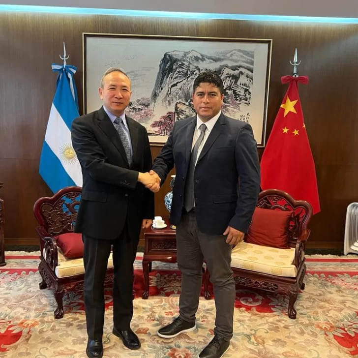 Claudio Vidal se reunió con el embajador de China en la Argentina