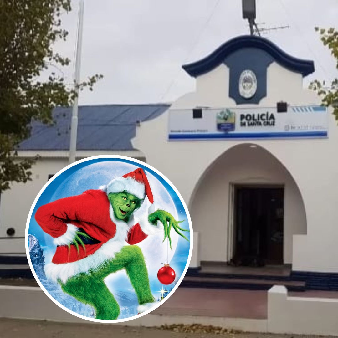 Como el Grinch, un hombre robó un árbol de Navidad y fue demorado