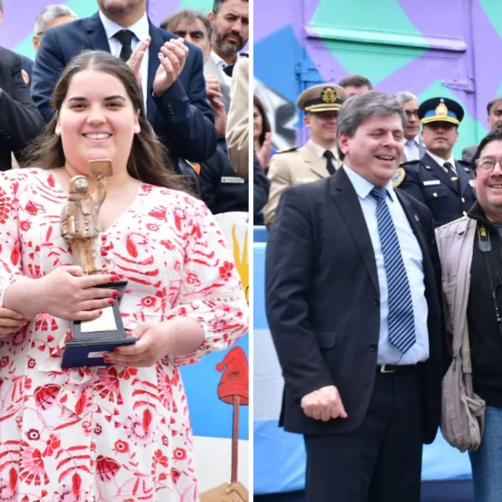 Iara Martínez y José “Pato” Silva de La Opinión Austral recibieron el Premio Segovia en “Gráfica” y “Fotoperiodismo”