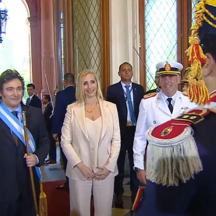 Javier Milei llegó a la Casa Rosada como flamante Presidente de la Nación