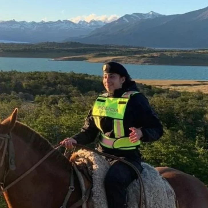 Luciana González será la primera efectivo mujer de la policía rural de El Calafate